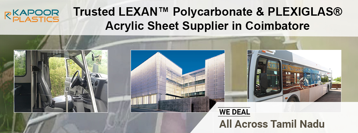 LEXAN™ polycarbonate sheets and PLEXIGLAS® acrylic sheets supplier in Coimbatore, Tamil Nadu