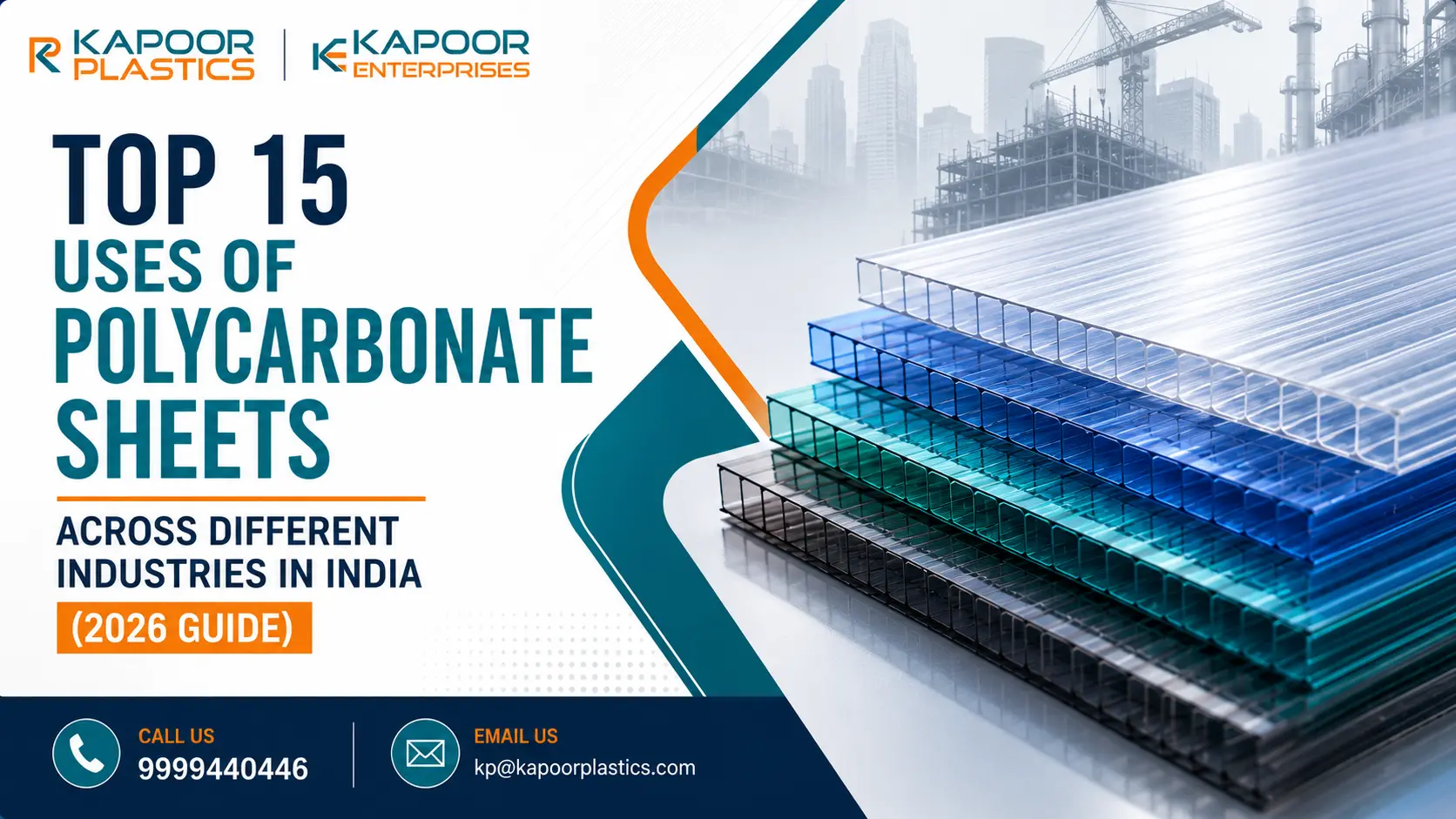 Top 15 Uses Of Polycarbonate Sheets Across Different Industries In India 2026 Guide 2